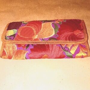 Embroidery Tri. Fold Womens Wallet. Leather. Beautiful.
